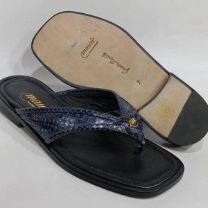 Mauri High Quality Italian Pam Slippers - Blue