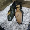 Mauri High Quality Plain Slipon Italian Leather Shoe - Green