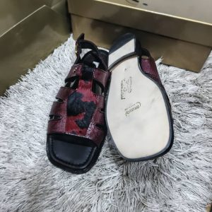 Mauri High Quality Italian Pam Sandals - Red