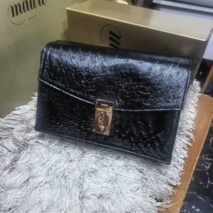 Mauri High Quality Pure Italian Leather Bag - Black